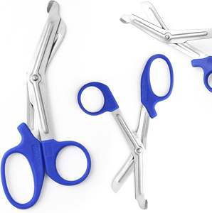 EMT Trauma Shears Paramedic First Aid Scissors Stainless Steel Bandage Scissors Fire Rescue Tuff Cut Scissors by Vaslcare - Product Image 1