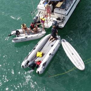 T a K a C a T 380LX bote inflable Open Transom Sport Tender 6 personas 20HP Ultra portátil diseño de arco abierto 3 8 metros - Product Image 3