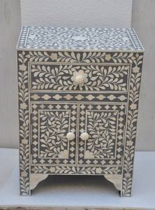 Consola con Incrustaciones de Hueso, Mesa de Centro con Incrustaciones de Hueso - Product Image 3