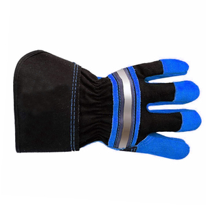 La mejor gran oferta, guantes de protección para trabajo pesado Industrial, guantes de jardín de seguridad de trabajo de cuero de vaca de alta calidad - Product Image 3