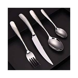 Ensemble de couverts de restaurant de dîner noir royal en acier inoxydable de luxe ensemble de couverts noirs réutilisables en métal pour usage de mariage - Product Image 4