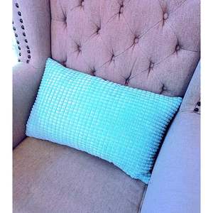 Fancy & Stacy Almohada Lumbar Decorativa de 12x20 Pulgadas, Mezcla de Poliéster, Tacto Suave, con Relleno, Rectangular, Color Sólido - Product Image 2