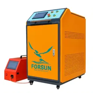 45% discount Double wires feeder 1kw China continuous hand-held fiber laser welding machine price for sale