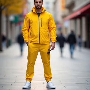 Windbreaker Tracksuit Jacket Pant Set Men <b>Jogging</b> Streetwear Rain Windbreaker Tracksuit Men's - Product Image 6