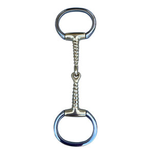 Acero inoxidable Eggbutt Bit Horse Corscrew Cobre Boca articulada 15cm Bras Horse Bits - Product Image 3