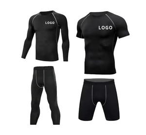 2024 personnalisé de haute qualité MMA Rash Guard hommes à manches longues Jiu Jitsu maillot de bain nouveau tissu uni BJJ Rash Guard sublimé adultes - Product Image 1