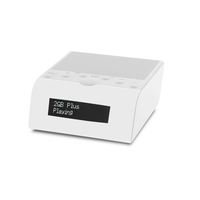 Radio reloj de escritorio con pantalla LCD grande compatible con DAB/DAB +/FM con 10 DAB/FM preestablecidos altavoz incorporado plástico ABS