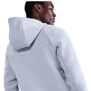 Chaqueta Deportiva Ligera con Capucha y Cremallera Completa, Impermeable y Cortavientos, para Hombre, Color Gris Piedra, con Bordado Frontal - Product Image 3