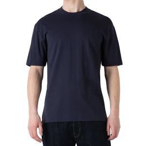 Logo personnalisé OEM 100% T-shirt boxy de coupe décontractée à épaules tombantes en coton biologique avec impression graphique Streetwear surdimensionné - Product Image 1