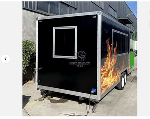 Nouveau Type remorque alimentaire de rue pour la vente de café Van traiteur chariot hamburgers frites crème glacée BBQ Bus camion alimentaire Mobile - Product Image 2