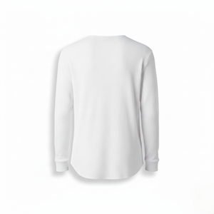 Men's Loose Fit Long Sleeve Casual <b>Shirt</b> Spring Season <b>Collarless</b> Anti-Wrinkle Quick Dry Breathable Eco-Friendly 100% Polyester - Product Image 4