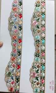 Tela de encaje bordada de diseño elegante para vestidos, ribete decorativo de encaje, proveedor de textiles de moda para prendas. - Product Image 5