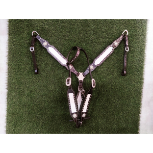 ม้าบังเหียนตะวันตกขนาดเต็ม headstalls ตะวันตกและบังเหียนม้าออกแบบตะวันตก - Product Image 4