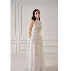 Robes de soirée luxueuses pour femmes ZUKA LACE EFFET Écharpe ROBE LONGUE Sans manches WhiteAnt Marque Femmes Maxi Robes élégantes - Product Image 2