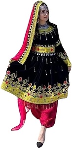 ชุดเดรส kuchi ชนเผ่าวินเทจสไตล์อัฟกานิสถาน/ปากีสถานชุดปาร์ตี้ kuchi แบบดั้งเดิมหลากสีชุดเดรส3018โคจิ - Product Image 3