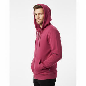 Sweat à capuche zippé pour hommes fournisseur d'usine OEM vente en gros sur mesure polaire coton gym mode streetwear vêtements d'extérieur chauds et décontractés - Product Image 6
