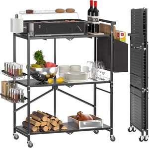 Table de barbecue portable multifonctionnelle moderne en métal antirouille avec crochets pour le <span class=keywords><strong>camping</strong></span> en plein air - Product Image 2