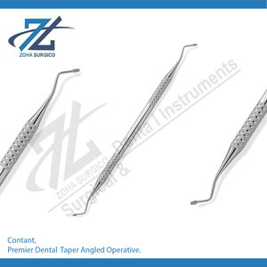 Instruments dentaires manuels réutilisables en acier inoxydable de qualité supérieure, coniques et angulaires, pour chirurgie dentaire - Curettes parodontales Gracey - Product Image 6