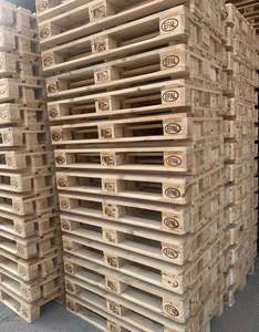 Paleta Europea Industrial de Madera 1200x800mm Tratada Térmicamente Estándar ISPM 15 Apilable en 4 Direcciones y Reutilizable - Product Image 2