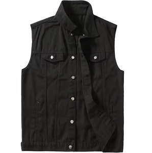 Gilet en jean unisexe Ryan Pro Gear, nouveau design tendance, sans manches, pour homme et femme, veste en jean à capuche pour femme - Product Image 5