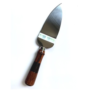 เซิร์ฟเวอร์เค้กสแตนเลสมีด้ามจับไม้ใช้ตัดเค้กร้านอาหารและเซิร์ฟเวอร์ใช้ขายดี - Product Image 2