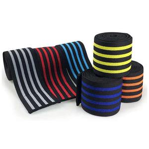 Rodillera elástica de alta resistencia personalizada, vendaje de compresión, soporte para levantamiento de pesas, gimnasio, levantamiento de pesas, envoltura de rodilla en cuclillas - Product Image 4
