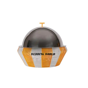 Calentador de Comida de Metal de Primera Calidad, Cazuela Hecha a Mano, Calentador de Comida de Metal de Diseño Clásico y Elegante - Product Image 2