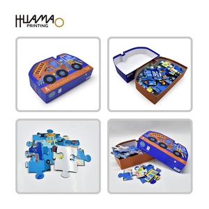 Boîte de rangement en forme de camion OEM, boîte rigide personnalisée avec impression sur le dessus et le dessous pour l'emballage de puzzles éducatifs pour enfants - Product Image 1