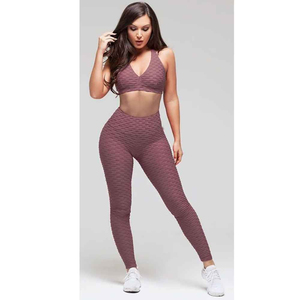 Ensemble de Yoga décontracté pour femmes nouveau Style tissu à tricoter sublimé surdimensionné avec décoration à glissière vêtements de Yoga à motif solide - Product Image 6