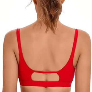 Sujetador Deportivo de Yoga para Mujer, sin Tirantes, con Logotipo Bordado Personalizado en la Parte Delantera, Diseño Simple, Antibacteriano y de Secado Rápido - Product Image 6
