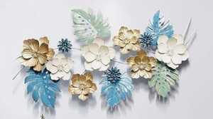 Art mural élégant en métal à fleurs fabriquées à la main pour le salon, la chambre à coucher, l'hôtel et la décoration intérieure - Product Image 4