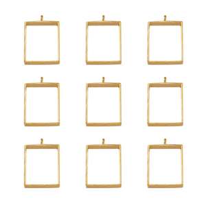 Biseles abiertos para resina, 30 Uds., colgante de marco abierto, colgante de molde hueco en forma de corazón, colgantes de marco para pendientes, collar, pulsera - Product Image 2