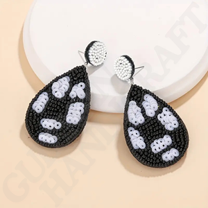 Pendientes de Béisbol con Cuentas Hechos a Mano, Joyería para Mujer, Accesorios de Fiesta, Día del Juego, Moda y Vacaciones - Product Image 6