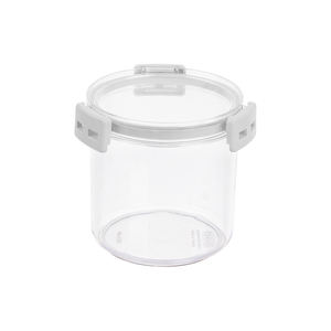 HOKORI 6593 Récipient rond de stockage d'aliments secs de 800ml avec couvercle bocal en plastique hermétique pour l'organisation de la cuisine - Product Image 3