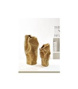 แจกันดอกไม้อลูมิเนียมแกะสลักที่มีลวดลายของดอกบัวที่ดีสำหรับการตั้งเซ็ตพูจาแบบดั้งเดิมของอินเดียกลางงานแต่งงานหรือบ้านทางวัฒนธรรม - Product Image 1