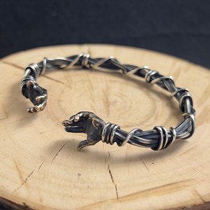 Hand Shaped Unisex Adjustable Silver Cuff Bracelet High Quality <b>Braided</b> Hug Hands Bangle Handmade Gif Fashion <b>Accessory</b> - Product Image 2