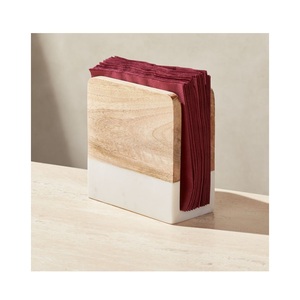 Porta Servilletas de Madera y Resina Estilo Rústico a Precio de Fábrica |   Organizador de Servilletas Resistente para Mesa, Ideal para Cocina, Restaurantes y Decoración de Fiestas - Product Image 1