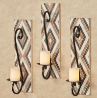 Applique murale en fer peinte à la main au design tendance pour une décoration intérieure artistique mettant en valeur un savoir-faire unique