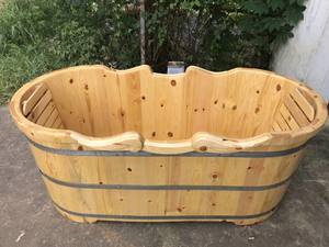 Bain à remous en bois naturel/baignoire en bois pour spas et hôtels en bois naturel vietnamien - Product Image 3