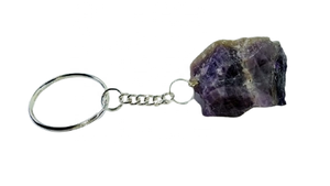 High Quality Crystal Keychain Stone Raw amethyst <b>Key</b> Chine Natural Stone Healing <b>Key</b> <b>Holder</b> Gift for Women <b>Key</b> <b>Chains</b> Wholesale - Product Image 2
