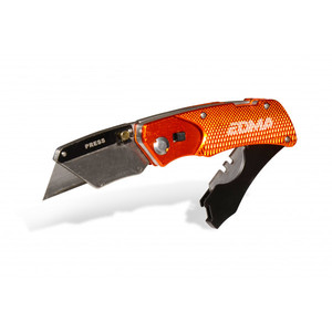 EDMA PRO Tagliametallo Pieghevole con Fodero, Lama Trapezoidale Larga, Forbice - Product Image 1