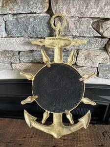 สมอเรือทองเหลืองแบบวินเทจสมอเรือกัปตันเรือไม่ซ้ำใครตกแต่งผนังกระจกชุดของขวัญเกษียณอายุการออกแบบบ้านของขวัญ - Product Image 3