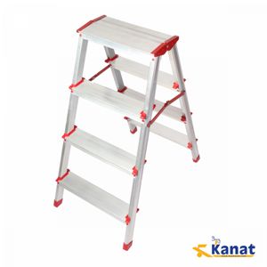 Escalera Plegable de Aluminio Moderna KAM-212 Eco 2+2, Doble Cara, Capacidad de 150 kg, Ligera, Compacta, Antioxidante, Recta - Product Image 3
