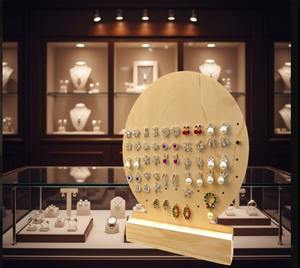 Moderno Soporte de Madera para Exhibición de Aretes, Organizador de Joyería, Exhibidor de Aretes para un Gran Número de Aretes - Product Image 2