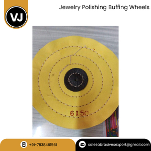 Ruedas de tela de muselina de algodón, herramienta abrasiva de pulido de joyería redonda personalizada de buena calidad, proveedor indio - Product Image 3