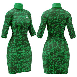 Femmes élégant pull à col roulé robe nouveauté grande taille doux chaud à manches longues décontracté solide hiver Maxi élégant droit - Product Image 6