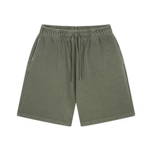 Shorts de Felpa Francesa con Lavado Ácido, Personalización con Impresión Puff, Bordado de Algodón, Shorts con Pedrería al por Mayor, Pantalones Deportivos Desgastados - Product Image 5