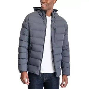 Servicio OEM al por Mayor, Chaqueta Acolchada con Capucha de Diseño Personalizado para Hombre, Estilo Urbano, Cuello Alto, Ropa de Invierno de Alta Calidad - Product Image 3