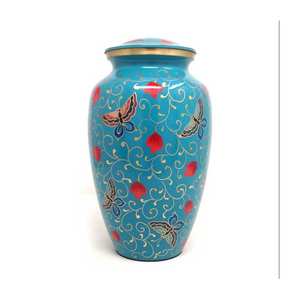 Custom Design Made In India Sublimation Urn Funeral <b>Supplies</b> Aluminum Urn Cremation Indian Manufacture With Export Quality - Product Image 1