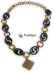 Tradebyd เขาสร้อยคอที่ไม่ซ้ำกันเครื่องประดับชนเผ่าทำด้วยมือชิ้นแฟชั่นสำหรับผู้ชายผู้หญิงและเทศกาล - Product Image 6